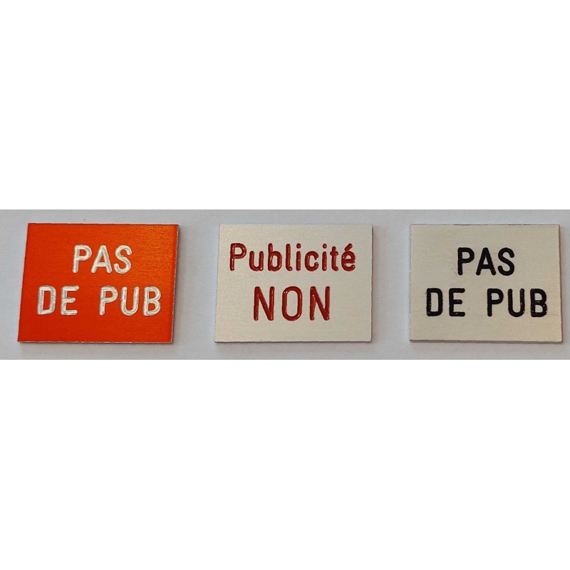 copy of Pas de Pub intérieur 50x20mm