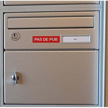 copy of Pas de Pub intérieur 50x20mm