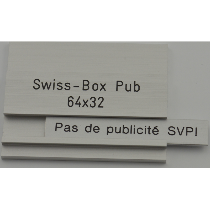 Pas de pub Swissbox 64x32mm