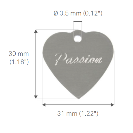 copy of Médaille cœur 20x24mm