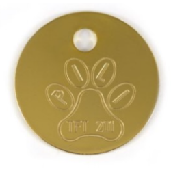 Médaille dorée de 26mm